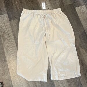 Cotton wide leg Capri size 5 XL made by Ecupper